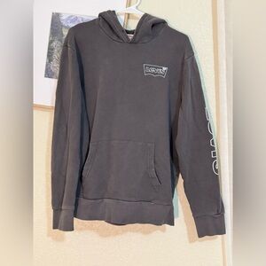 Levi's Charcoal Hoodie with Sleeve Logo